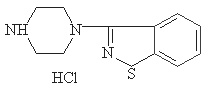 3-(1-哌嗪基)-1,2-苯并異噻唑